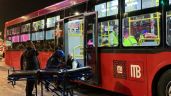 Dos personas permanecen en el hospital tras choque en el Metrobús del 14 de febrero