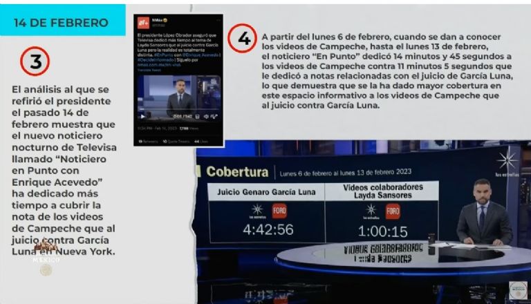 AMLO arremete contra Televisa. Foto: Gobierno de México.