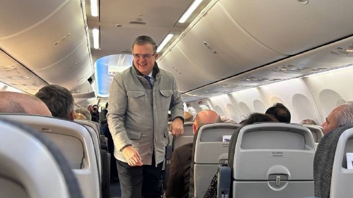 Plan Sonora: Marcelo Ebrard y embajadores del mundo salen del AICM rumbo a Puerto Peñasco