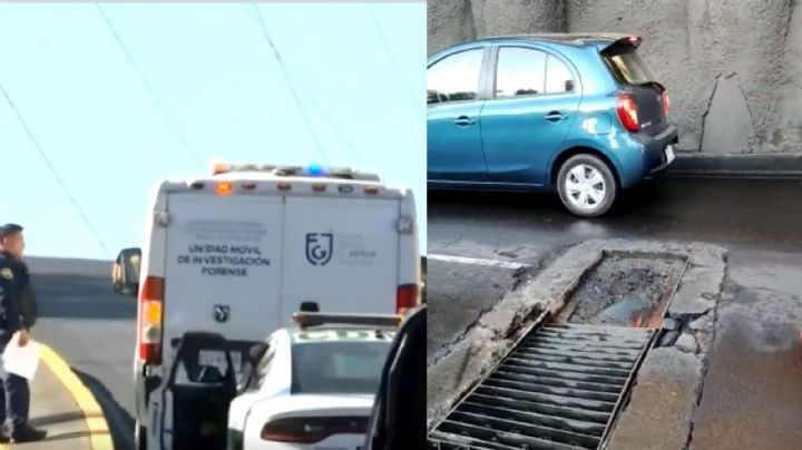 Coladera sin tapa provoca la muerte de un motociclista en Álvaro Obregón, en CDMX