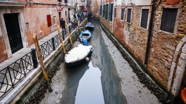 Adiós al romance: Los canales de Venecia se secan; expertos declaran que esto es "normal"
