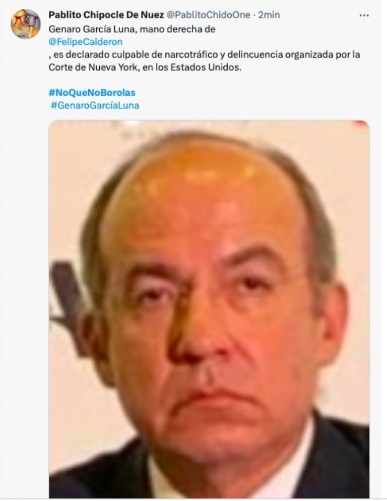 Reacciones contra Calderón 