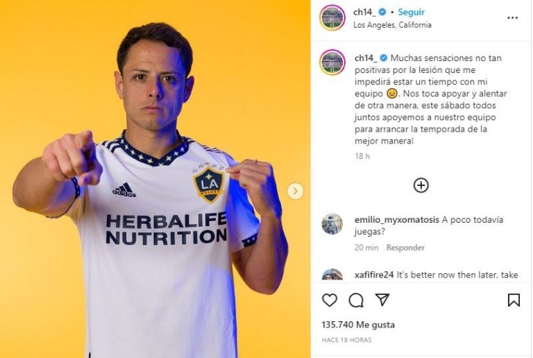 ¿'Chicharito' se pierde el Galaxy vs Los Angeles FC y la temporada? El delantero habló al respecto