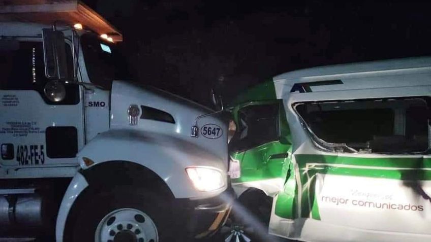Fatídico accidente: Chofer de transporte público muere prensado en la México-Querétaro
