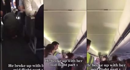 Una mujer hace tremenda rabieta en pleno vuelo luego de que su novio terminara con ella