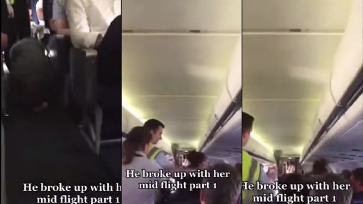 Una mujer hace tremenda rabieta en pleno vuelo luego de que su novio terminara con ella