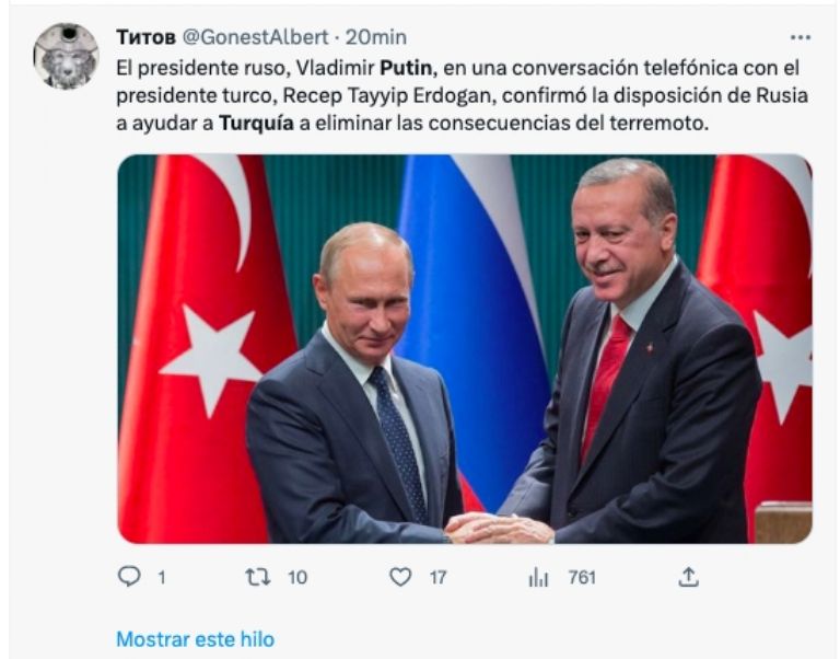 Putin y Recep Tayyip Erdogan