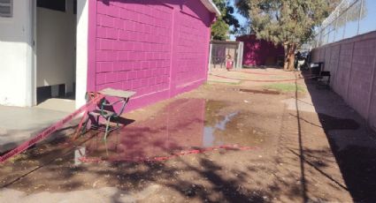 Ciudad Obregón: Drenaje colapsado deja a alumnos sin sanitarios en la escuela Francisco Montaño