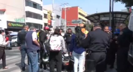 Unidad del Metrobús atropella a una mujer en la Benito Juárez; la trasladan al hospital