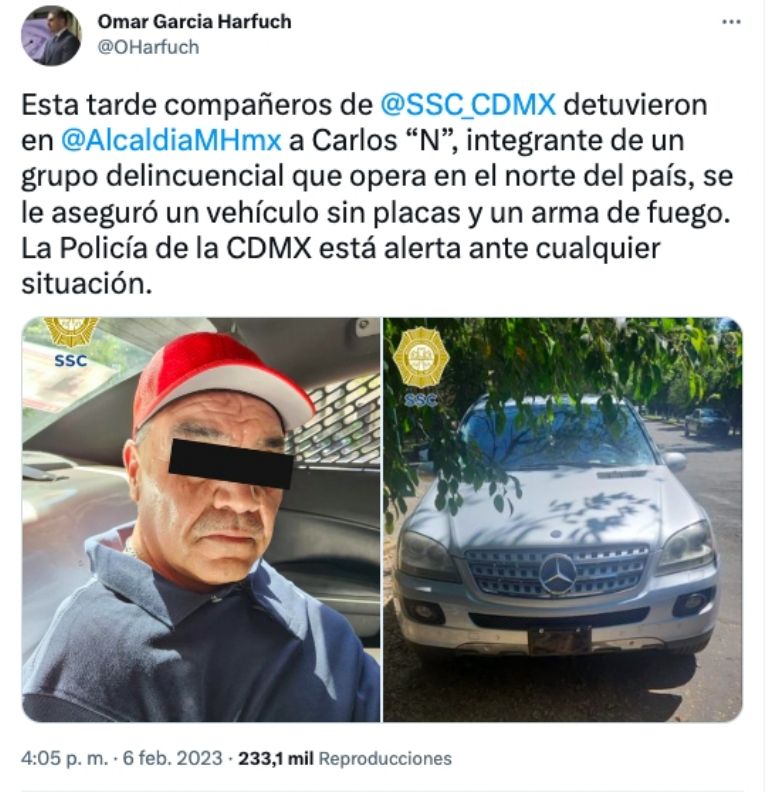 Detención Carlos Quintero 