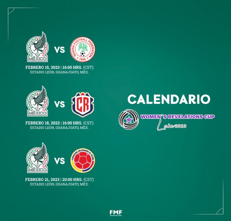 Selección Mexicana Femenil anuncia lista de convocadas para la Revelations Cup