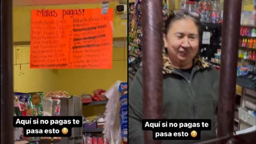 VIDEO: Cansada de sus deudores, tendera hace lo impensable para que sus clientes le paguen