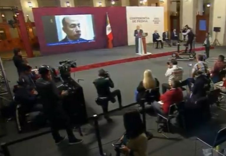 AMLO niega persecución a Felipe Calderón. Foto: Gobierno de México