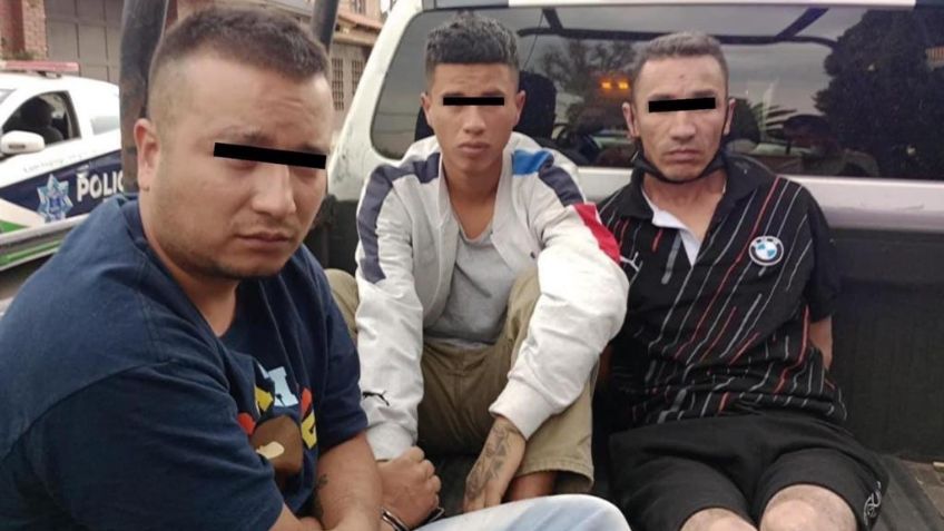 Detienen a tres colombianos en Tecámac; se metieron a una casa a robar artículos electrodomésticos