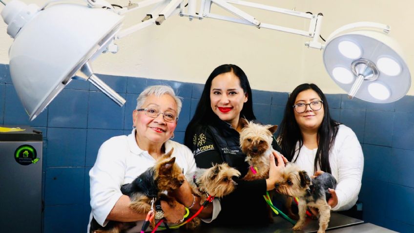 Sandra Cuevas inaugura nueva clínica veterinaria en el Jardín Pushkin, en la alcaldía Cuauhtémoc