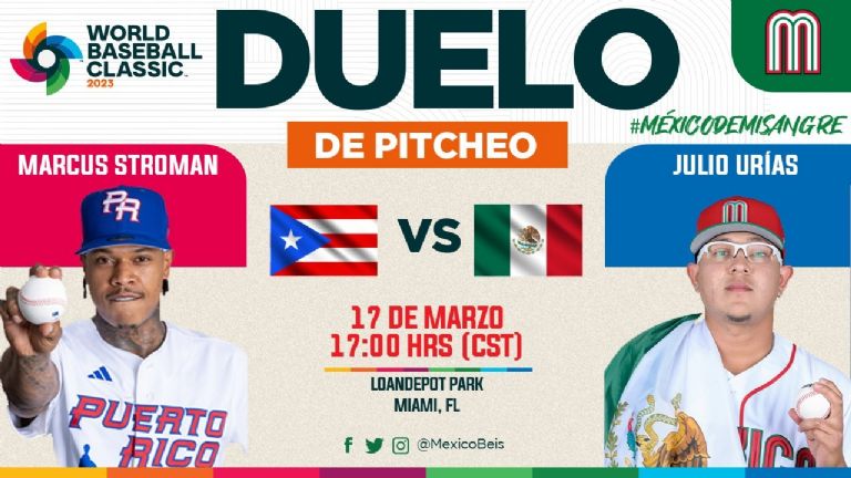 México vs Puerto Rico: ¿A qué hora y dónde ver EN VIVO el juego del Clásico Mundial de Beisbol?