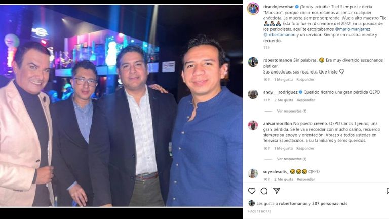 Ricardo se despide de su colega