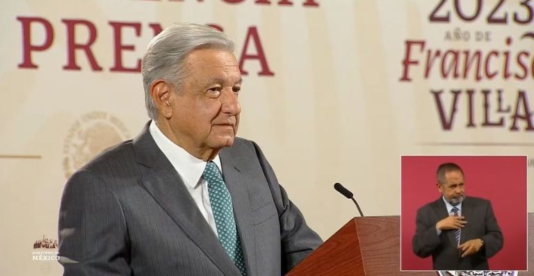 En la imagen, el presidente AMLO en su tradicional conferencia de prensa. Foto: Gobierno de México