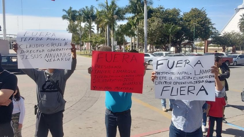 Lamarque Cano, intolerante a las protestas de policías en el municipio de Cajeme