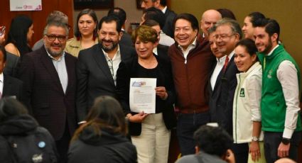 Gobernadores de Morena abanderan a Delfina Gómez de cara a las elecciones en el Estado de México