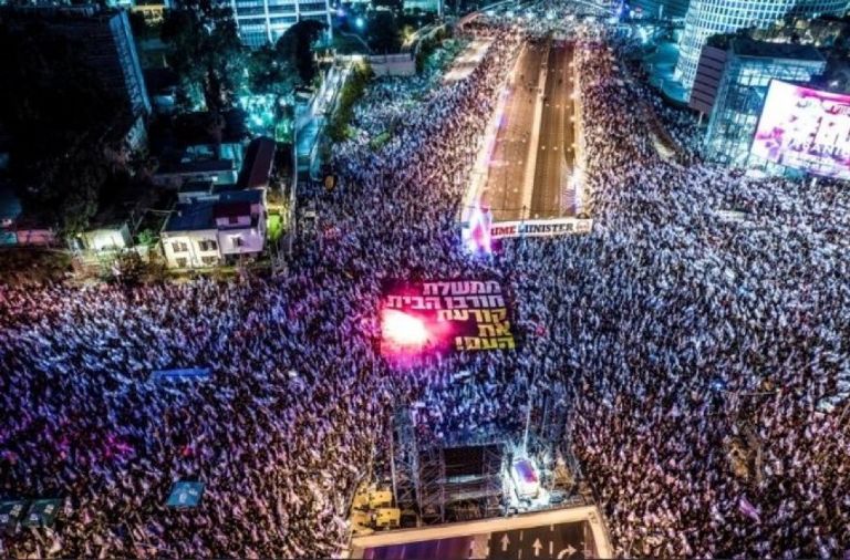 Protestas masivas en Israel