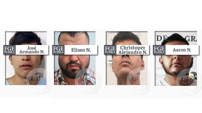 A prisión cuatro presuntos homicidas en Puebla; mataron a dos personas e hirieron a otras dos