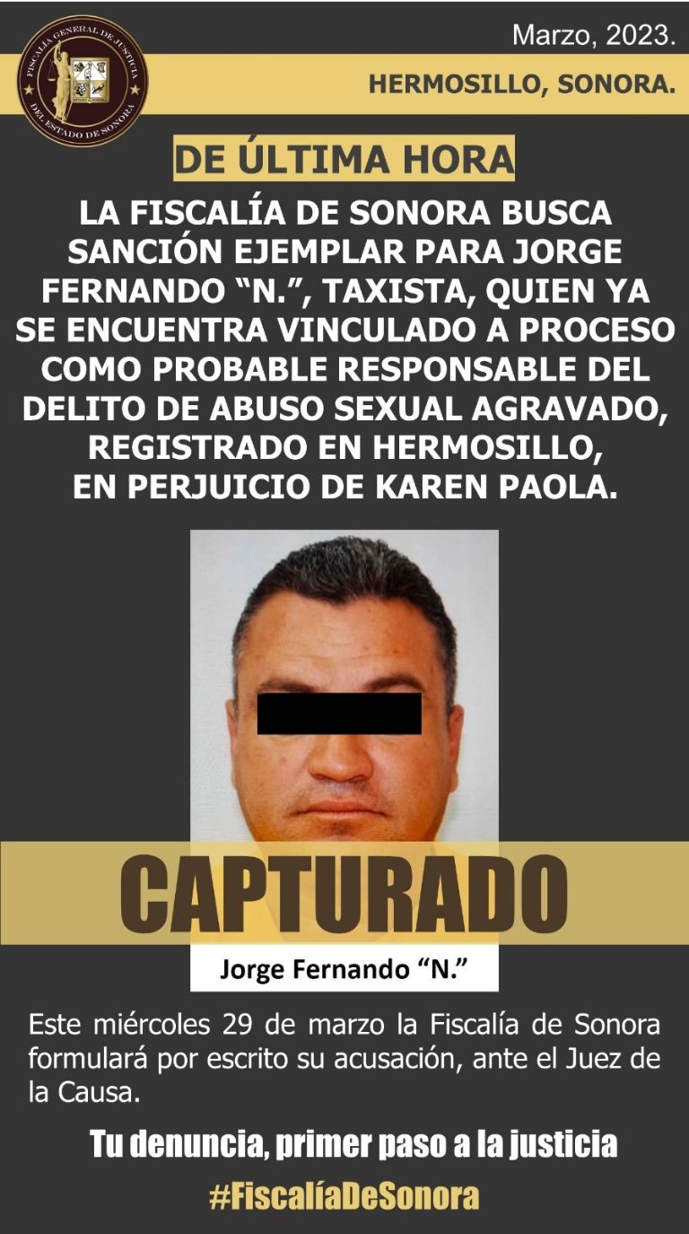 FGJE informa sobre acusado de abuso sexual en HMO. Foto: Twitter