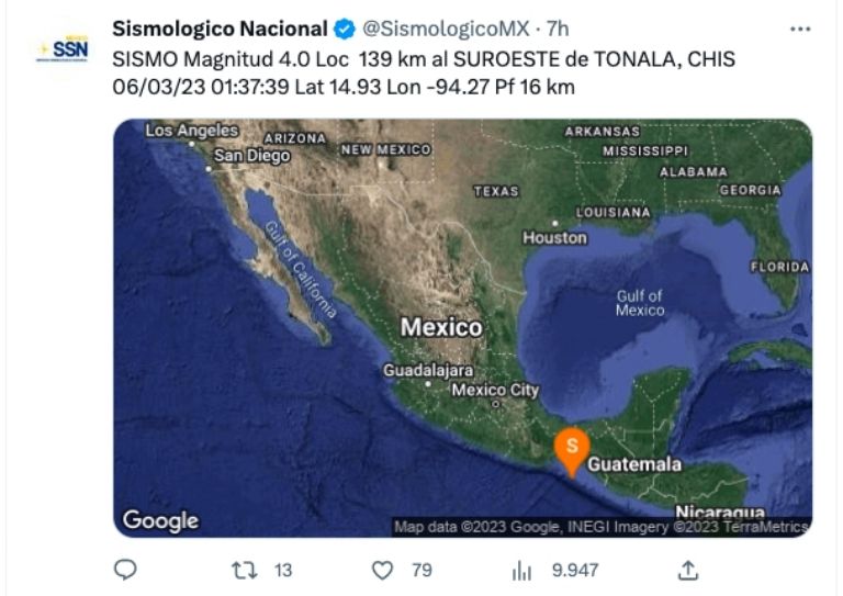 Sismo México 