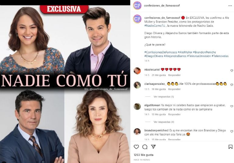 Ale y Brandon protagonizarán la historia