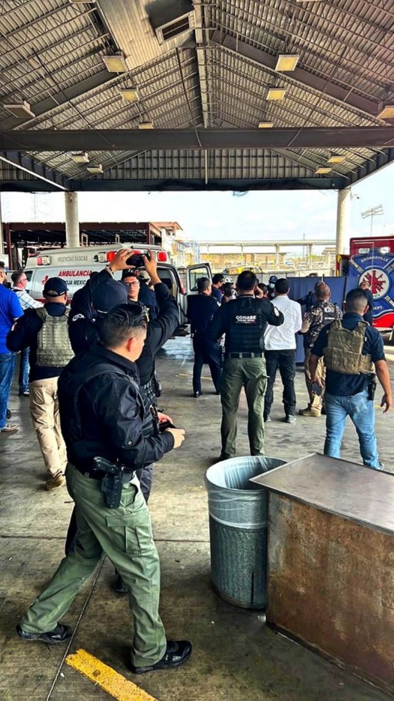 Entrega de supervivientes en Matamoros 
