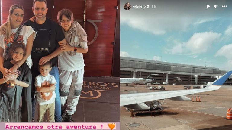 Pato salió de viaje con su familia