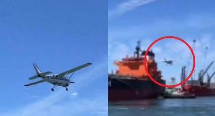 FUERTE VIDEO: Turistas captan momento en que una avioneta cae al mar; hay 2 muertos entre ellos un menor