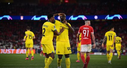 Inter de Milán rompe su mala racha y en Champions League se impone 2-0 al Benfica en Portugal