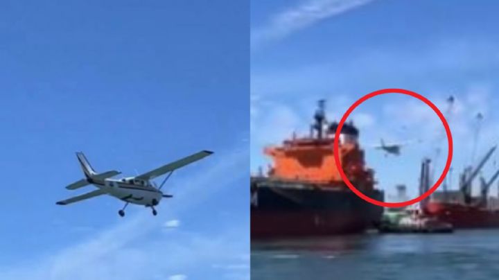 FUERTE VIDEO: Turistas captan momento en que una avioneta cae al mar; hay 2 muertos entre ellos un menor