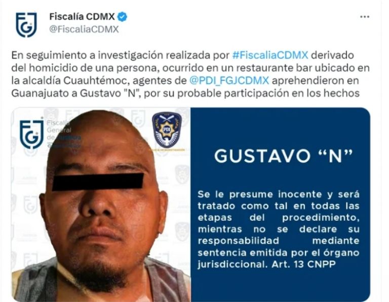 Cae segundo implicado en asesinato de La Polar. Foto: Twitter