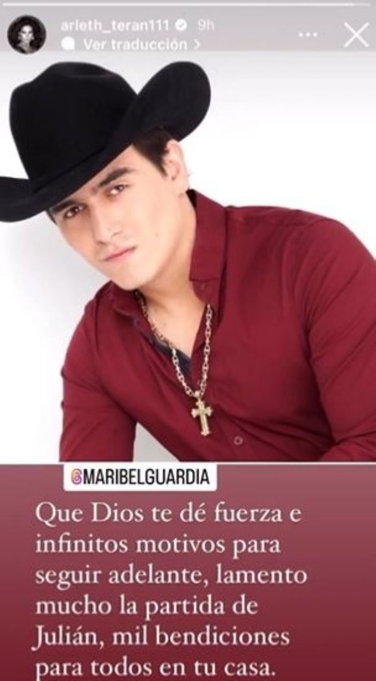 Arleth le envió el pésame a Maribel