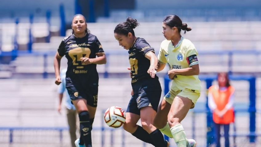 América se repone a error y logra empate ante Pumas en el clásico capitalino de la Liga MX Femenil