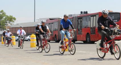 Con estrategia viral capacitan a conductores del Metrobús para respetar el paso de ciclistas en CDMX