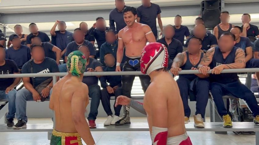 Policías de la CDMX se visten de luchadores y organizan función de lucha libre con reclusos