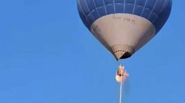 FUERTE VIDEO: Una familia, las víctimas del incendio de globo aerostático en Teotihuacán, Edomex