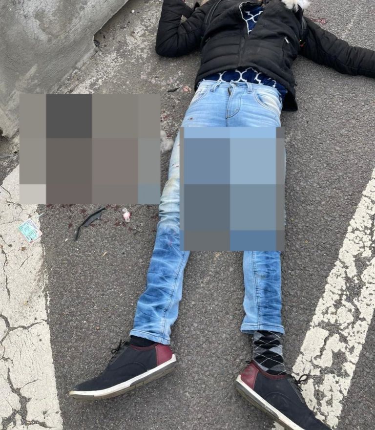 Motociclista accidentado en la México-Puebla