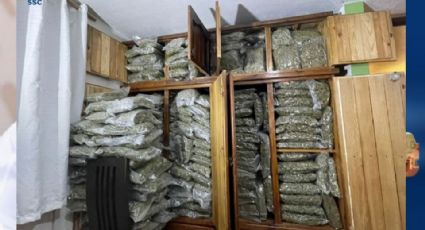 Aseguran ropero con más de 200 kilos de marihuana en Iztapalapa, la Fiscalía investiga el caso