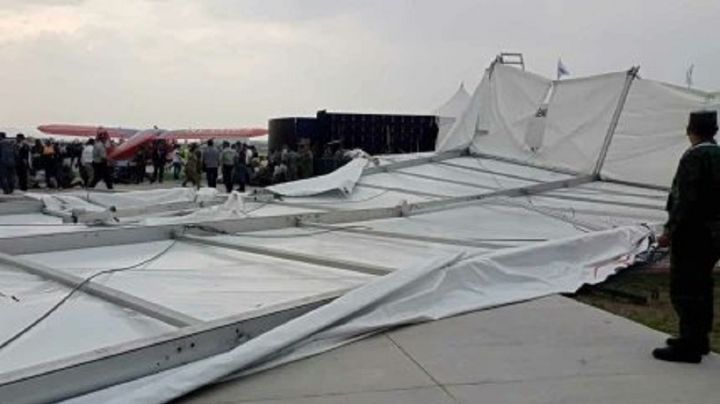 Terror en el AIFA: Ya son 13 los heridos por colapso de estructuras durante Festival Aeroespacial