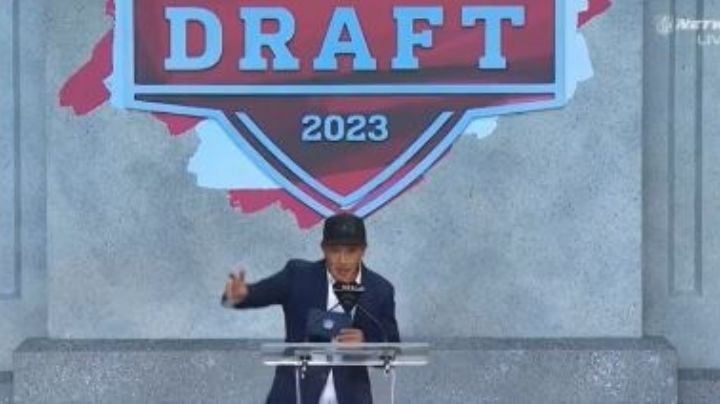 VIDEO: Luis Hernández aparece en Draft de la NFL, presenta pick de Dallas y se le escapa una grosería
