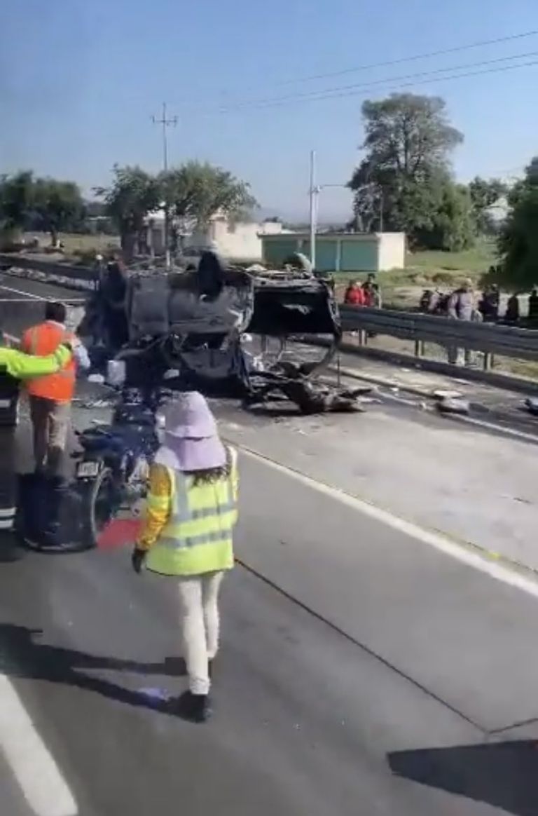 Fatal accidente en la México-Puebla