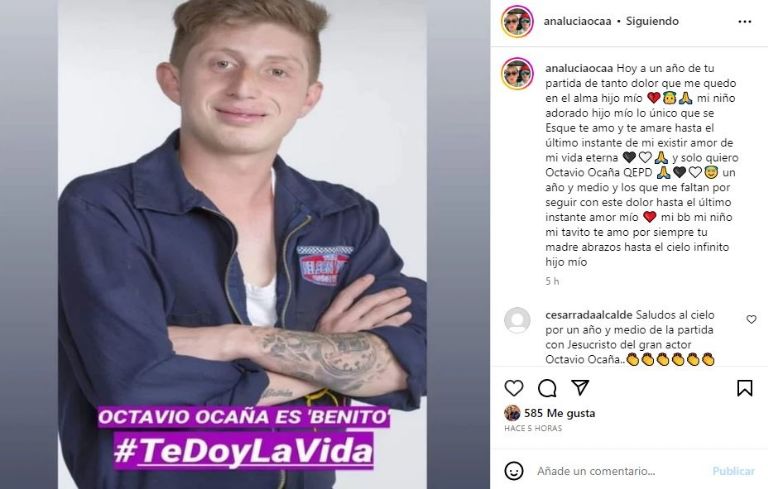 Mamá de Octavio Ocaña