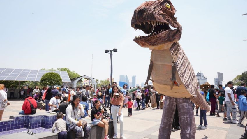 Con el DinoFest los niños de la Miguel Hidalgo celebran el Día del Niño; asistieron más de 3 mil