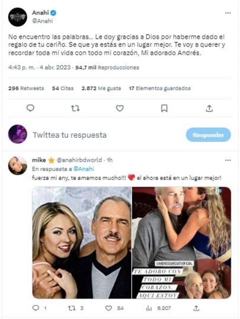 Anahí y Andrés García