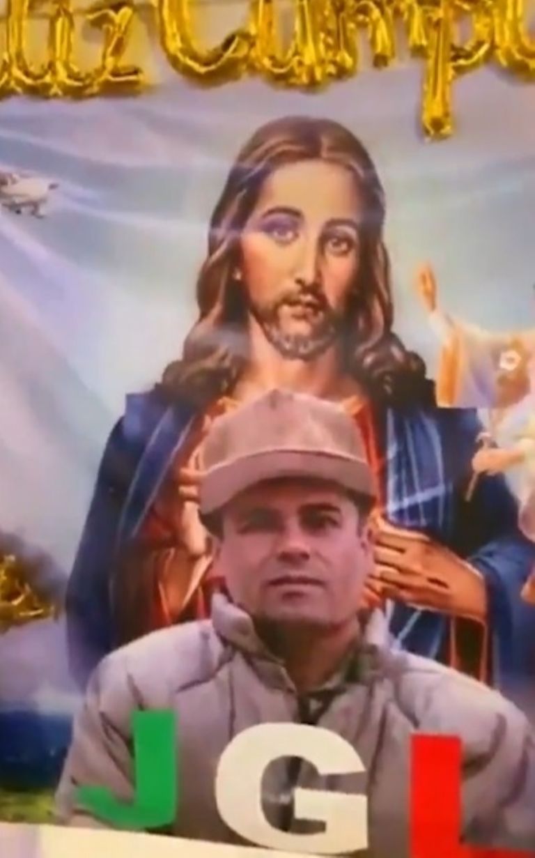 Festejan el cumpleaños de 'El Chapo' en Sinaloa. Foto: Twitter