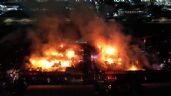 Tras voraz incendio en la Central de Abastos, autoridades recalcan saldo blanco; Fiscalía ya investiga